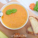 Karotten Suppe von Oben