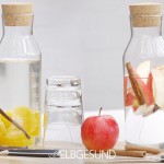 Detox Water in Glasflaschen