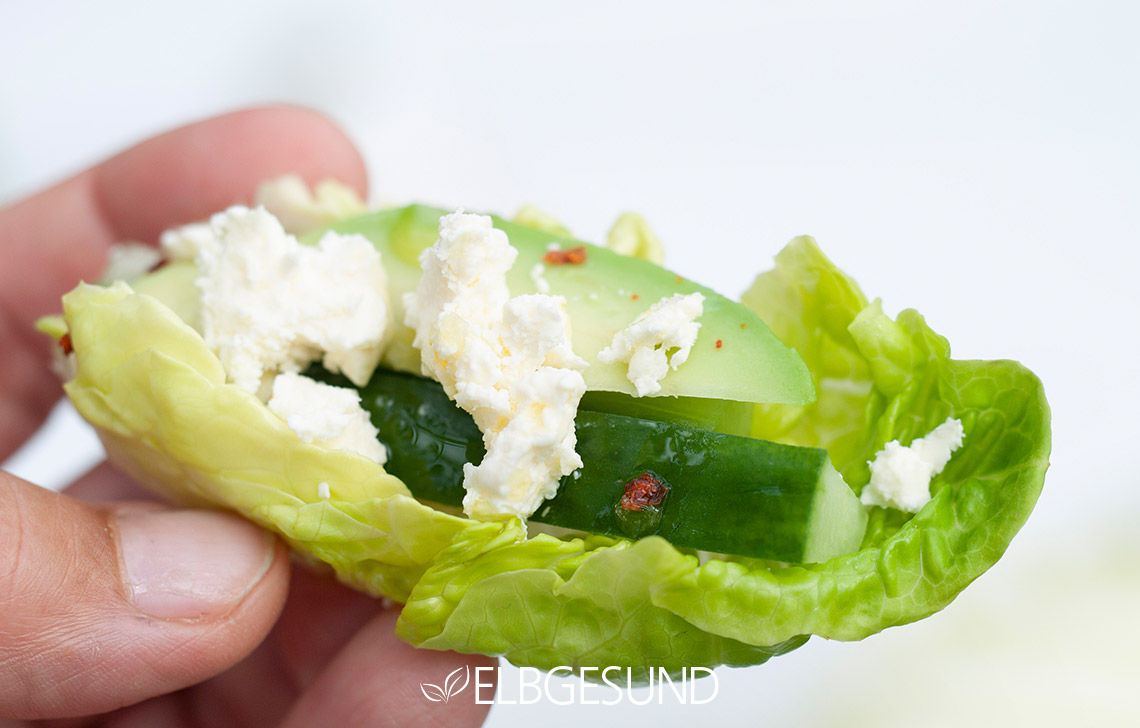 Scharfe Feta-Salat-Wraps – mit 4 Zutaten ruckzuck gezaubert!